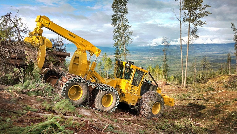 Skidder being used in logging